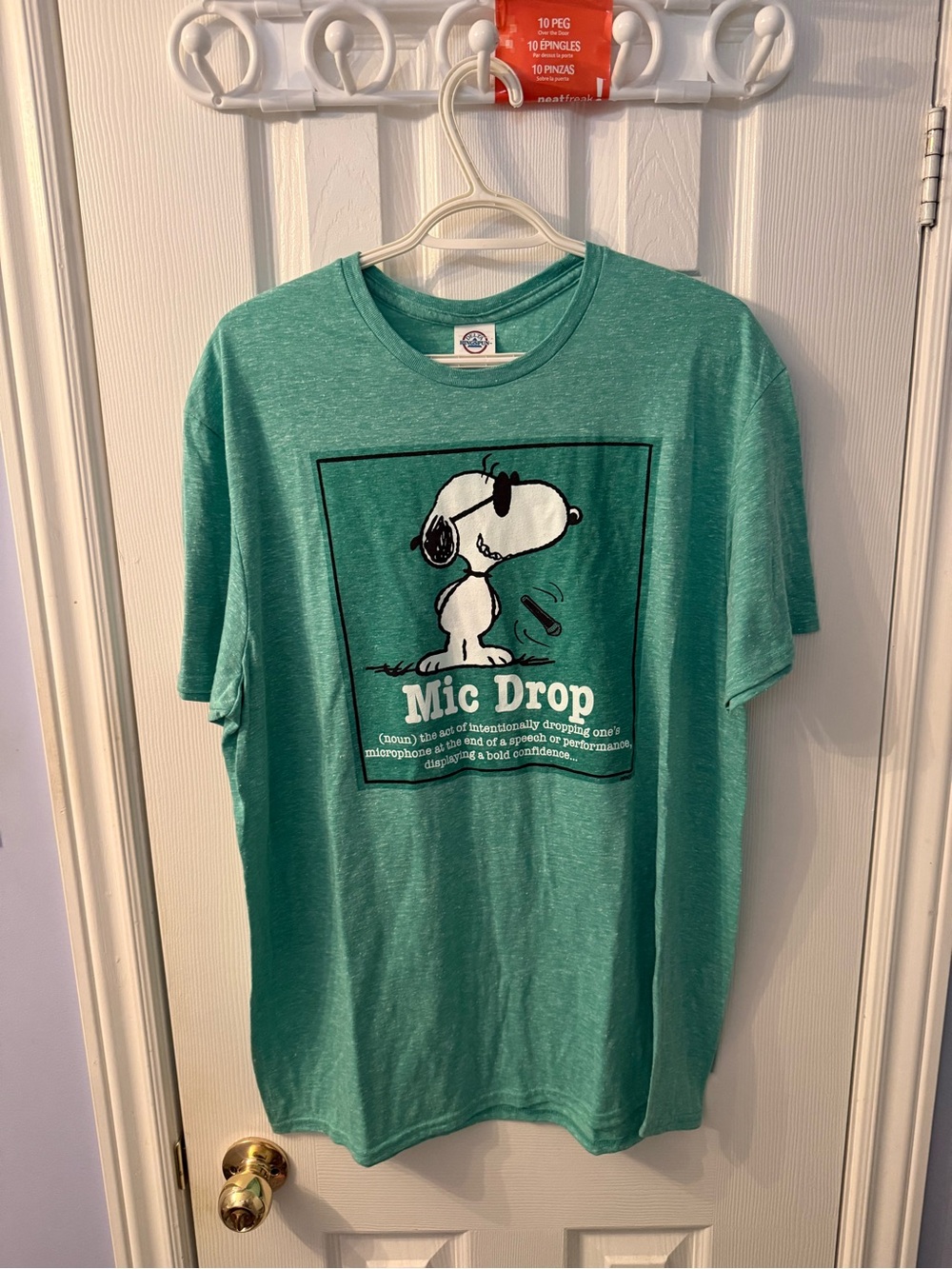 Peanuts Snoopy "Mic Drop" Graphic Tee - Green